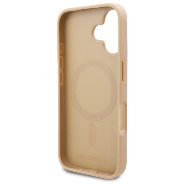 iTok webáruház - Karl Lagerfeld Karl Lagerfeld Hot Stamp MagSafe tok iPhone 16-hoz (bézs) 7 Karl Lagerfeld Hot Stamp Magsafe iPhone 16 Case (bézs)