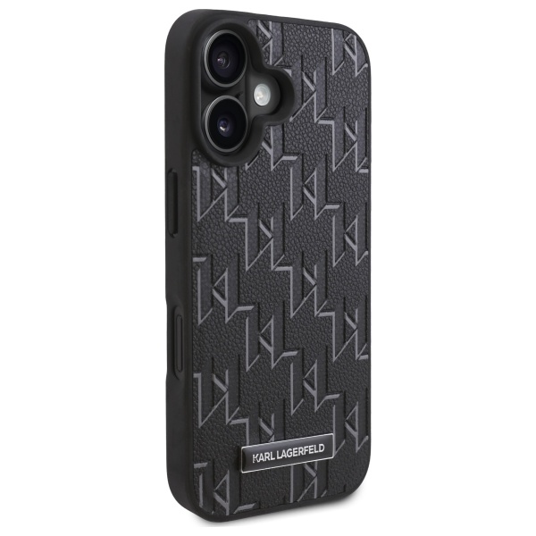 iTok webáruház - Karl Lagerfeld Karl Lagerfeld Hot Stamp MagSafe tok iPhone 16 készülékhez (fekete) 4 Karl Lagerfeld Hot Stamp Magsafe iPhone 16 Case (fekete)