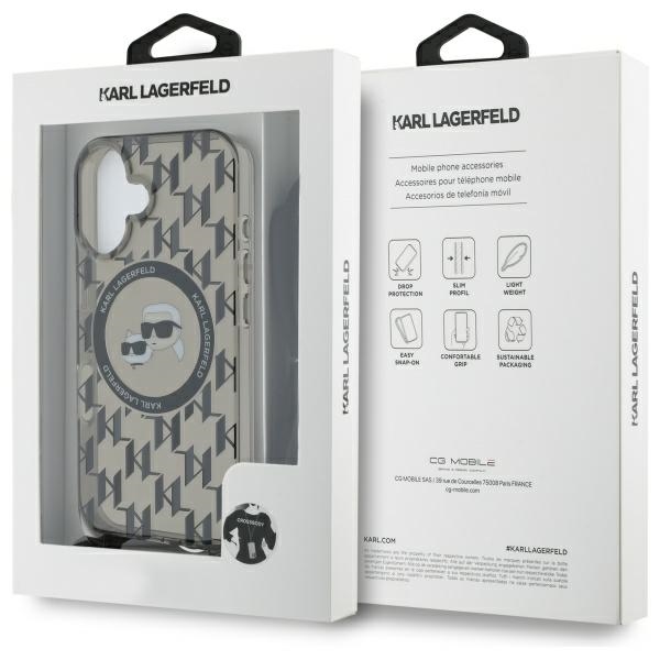 iTok webáruház - Karl Lagerfeld Karl Lagerfeld IML Crossbody Monogram Karl & Choupette Head MagSafe iPhone 16 tok (fekete) 7 Karl Lagerfeld IML Crossbody Monogram Karl & Choupette Head MagSafe iPhone 16 Case (fekete)
