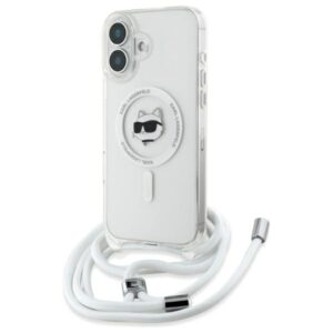 Karl Lagerfeld IML Choupette Head & Cord MagSafe tok iPhone 16-hoz (átlátszó)