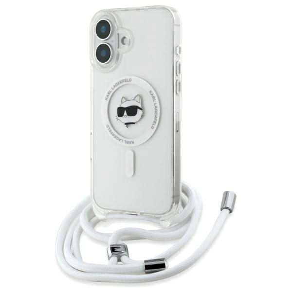 iTok webáruház - Karl Lagerfeld Karl Lagerfeld IML Choupette Head & Cord MagSafe tok iPhone 16-hoz (átlátszó) 1 Karl Lagerfeld IML Choupette Head & Cord Magsafe iPhone 16 Case (átlátszó)