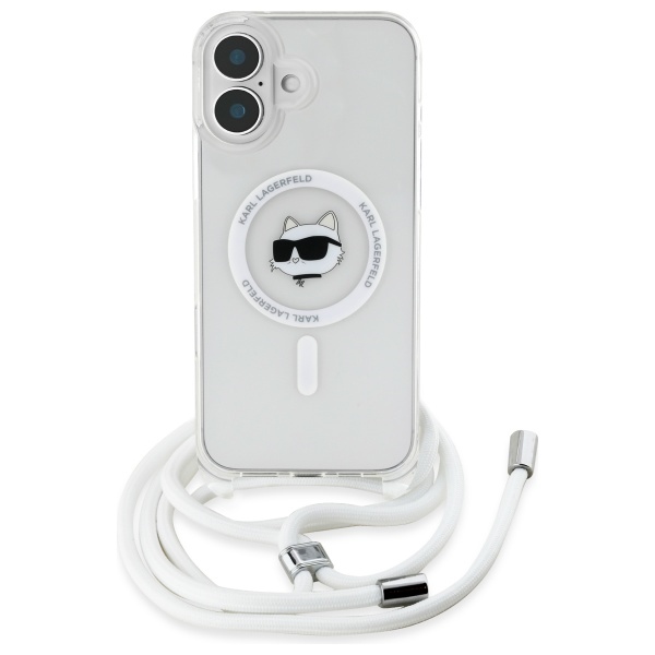 iTok webáruház - Karl Lagerfeld Karl Lagerfeld IML Choupette Head & Cord MagSafe tok iPhone 16-hoz (átlátszó) 2 Karl Lagerfeld IML Choupette Head & Cord Magsafe iPhone 16 Case (átlátszó)