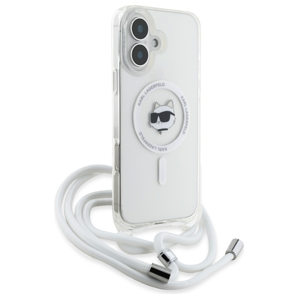 iTok webáruház - Karl Lagerfeld Karl Lagerfeld IML Choupette Head & Cord MagSafe tok iPhone 16-hoz (átlátszó) 3 Karl Lagerfeld IML Choupette Head & Cord Magsafe iPhone 16 Case (átlátszó)