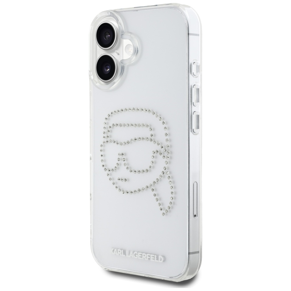 iTok webáruház - Karl Lagerfeld Karl Lagerfeld IML Rhinestones Karl Head tok iPhone 16 készülékhez 2 Karl Lagerfeld IML Rhinestones Karl Head Case for iPhone 16 Clear