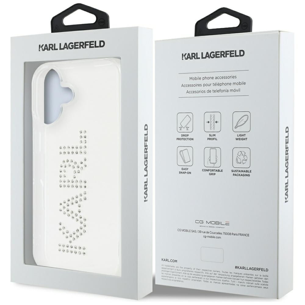 iTok webáruház - Karl Lagerfeld Karl Lagerfeld IML Rhinestones Logo iPhone 16 tok (átlátszó) 8 Karl Lagerfeld IML Rhinestones Logo iPhone 16 Case (átlátszó)