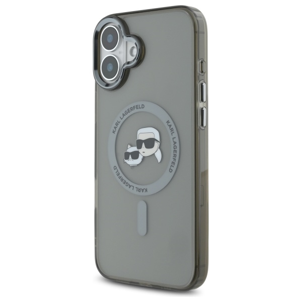 iTok webáruház - Karl Lagerfeld Karl Lagerfeld IML Metal Karl&Choupette Head MagSafe tok iPhone 16-hoz (fekete) 2 Karl Lagerfeld IML Metal Karl&Choupette Head MagSafe Case for iPhone 16 (fekete)