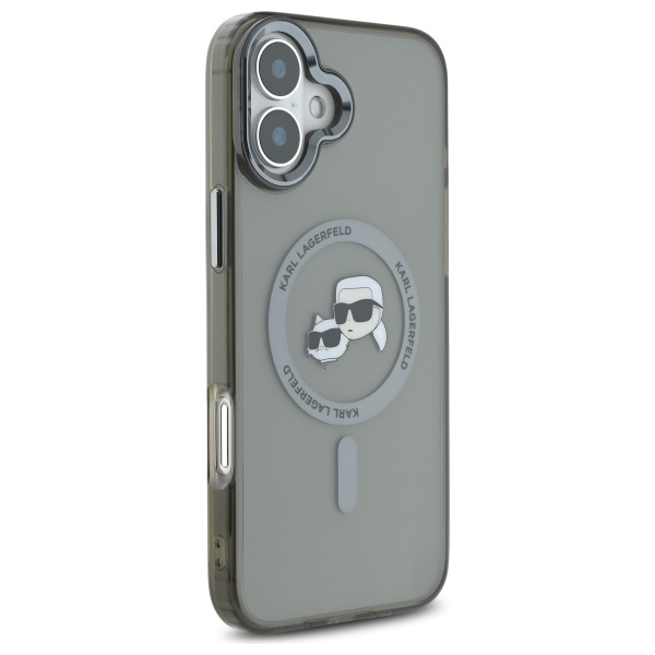 iTok webáruház - Karl Lagerfeld Karl Lagerfeld IML Metal Karl&Choupette Head MagSafe tok iPhone 16-hoz (fekete) 4 Karl Lagerfeld IML Metal Karl&Choupette Head MagSafe Case for iPhone 16 (fekete)