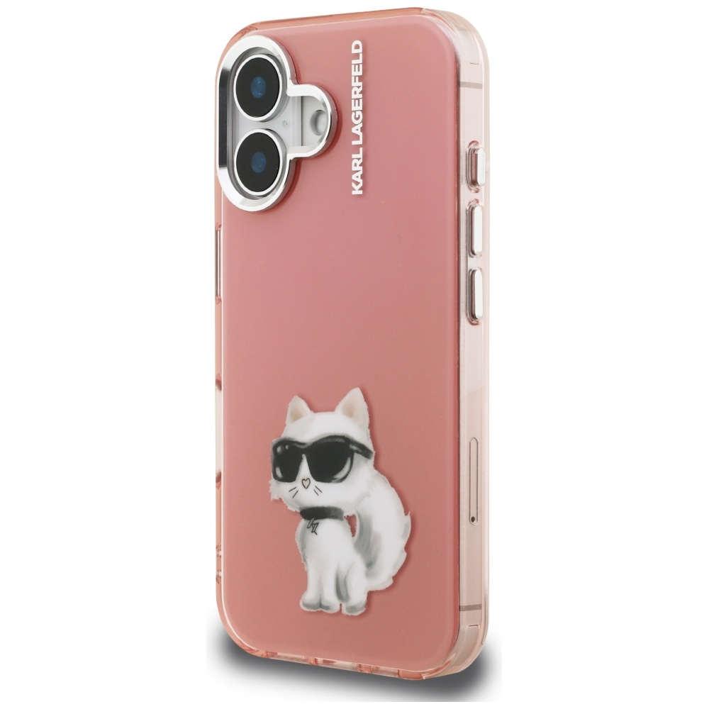 iTok webáruház - Karl Lagerfeld Karl Lagerfeld IML Aquarelle Choupette & Logo iPhone 16 tok (rózsaszín) 2 Karl Lagerfeld IML Aquarelle Choupette & Logo iPhone 16 Case (rózsaszín)