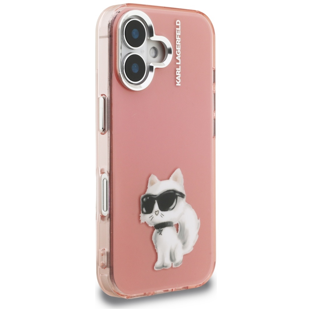iTok webáruház - Karl Lagerfeld Karl Lagerfeld IML Aquarelle Choupette & Logo iPhone 16 tok (rózsaszín) 4 Karl Lagerfeld IML Aquarelle Choupette & Logo iPhone 16 Case (rózsaszín)