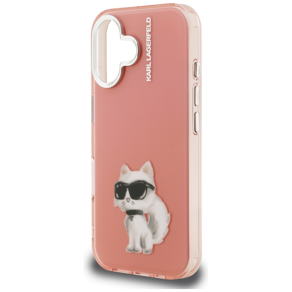 iTok webáruház - Karl Lagerfeld Karl Lagerfeld IML Aquarelle Choupette & Logo iPhone 16 tok (rózsaszín) 6 Karl Lagerfeld IML Aquarelle Choupette & Logo iPhone 16 Case (rózsaszín)
