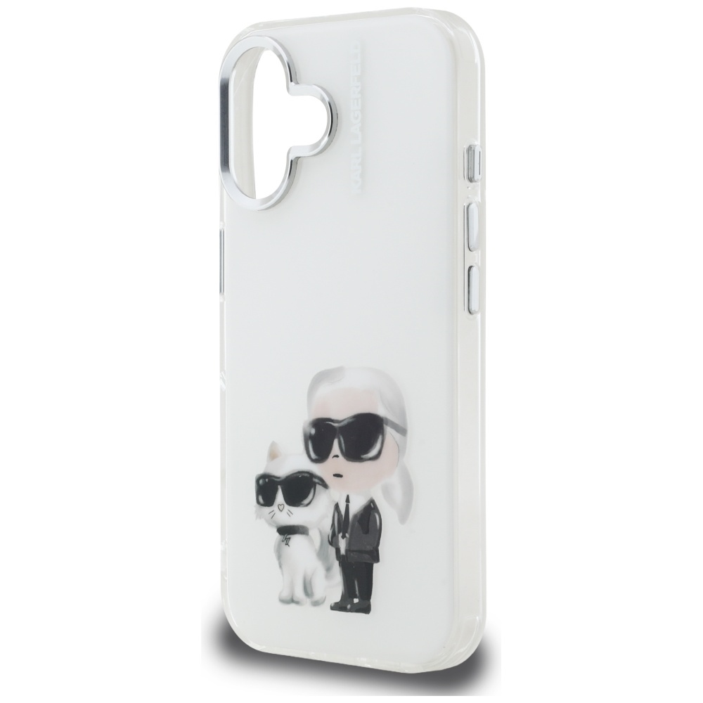 iTok webáruház - Karl Lagerfeld Karl Lagerfeld IML Aquarelle Karl & Choupette & Logo iPhone 16 tok (fehér) 5 Karl Lagerfeld IML Aquarelle Karl & Choupette & Logo iPhone 16 Case (fehér)