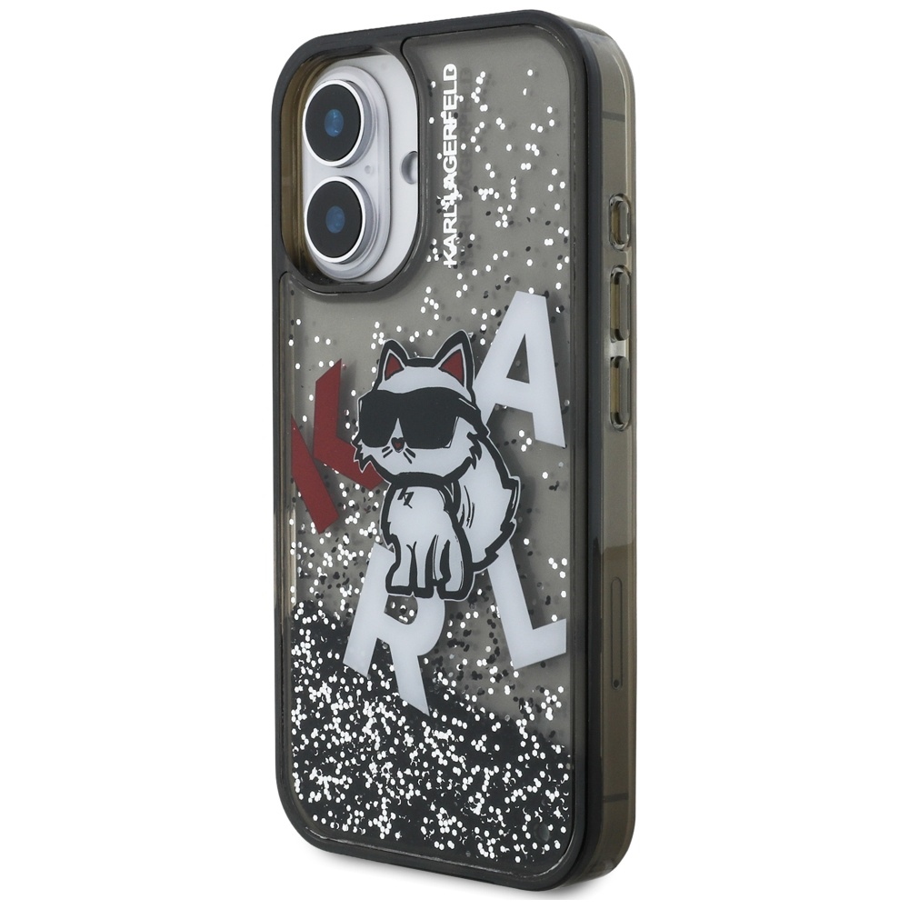 iTok webáruház - Karl Lagerfeld Karl Lagerfeld Liquid Glitter Choupette Logo tok iPhone 16 készülékhez (fekete) 2 Karl Lagerfeld Liquid Glitter Choupette Logo iPhone 16 Case (fekete)