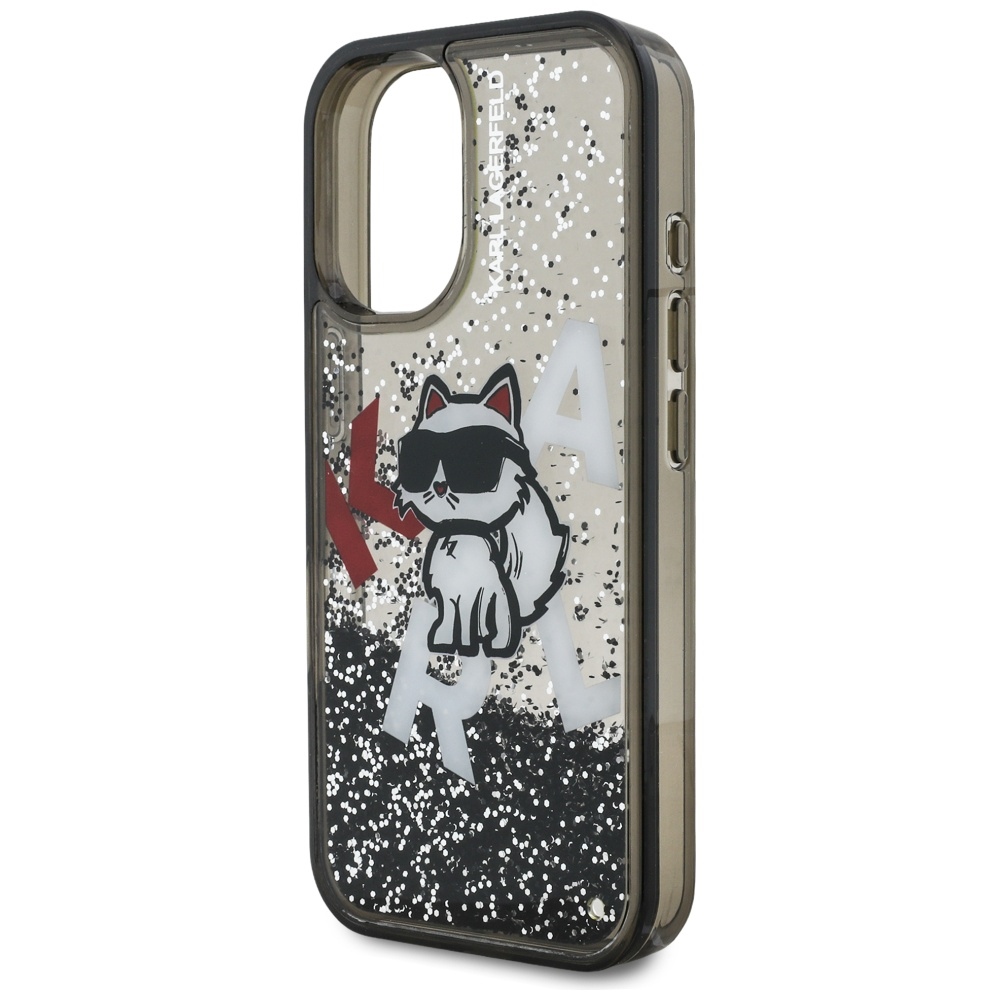 iTok webáruház - Karl Lagerfeld Karl Lagerfeld Liquid Glitter Choupette Logo tok iPhone 16 készülékhez (fekete) 6 Karl Lagerfeld Liquid Glitter Choupette Logo iPhone 16 Case (fekete)