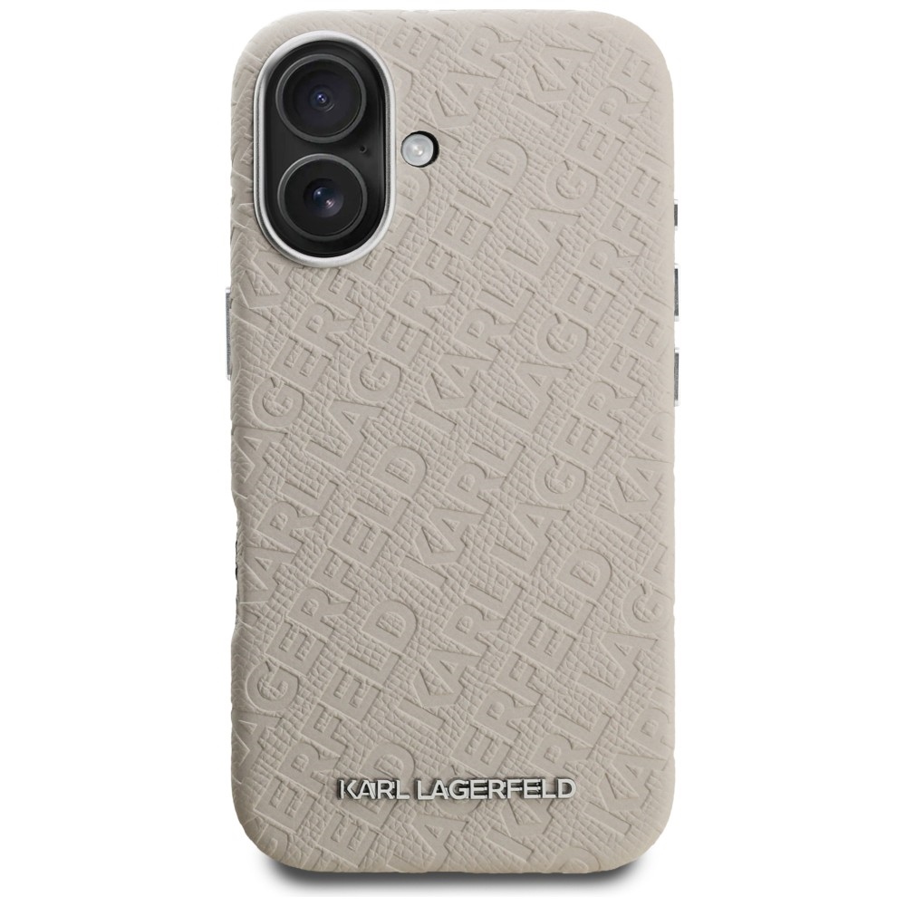 iTok webáruház - Karl Lagerfeld Karl Lagerfeld FW Stamped Karl MagSafe tok iPhone 16-hoz (bézs) 3 Karl Lagerfeld FW Stamped Karl MagSafe iPhone 16 Case (bézs)
