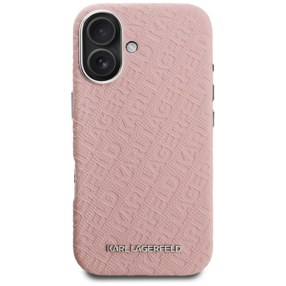 iTok webáruház - Karl Lagerfeld Karl Lagerfeld FW Stamped Karl MagSafe tok iPhone 16 készülékhez (rózsaszín) 3 Karl Lagerfeld FW Stamped Karl MagSafe iPhone 16 Case (rózsaszín)