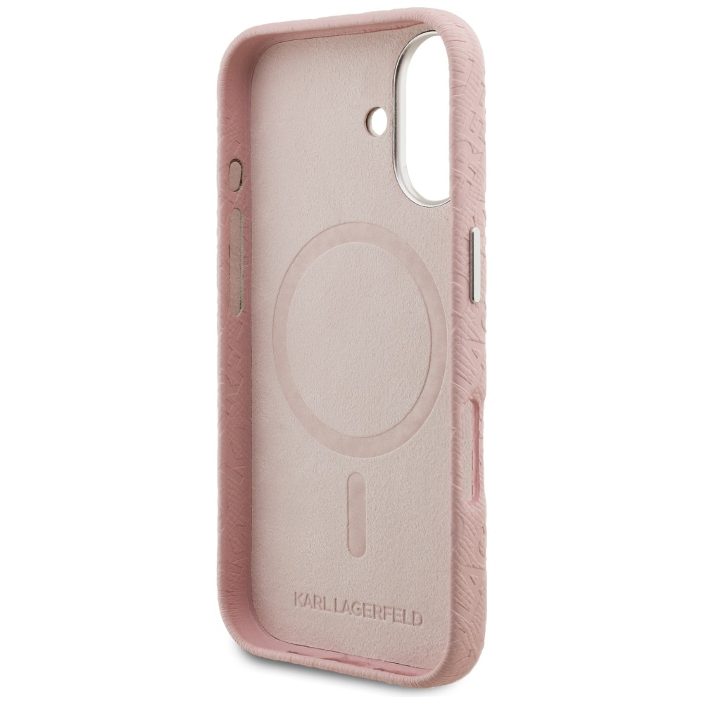 iTok webáruház - Karl Lagerfeld Karl Lagerfeld FW Stamped Karl MagSafe tok iPhone 16 készülékhez (rózsaszín) 7 Karl Lagerfeld FW Stamped Karl MagSafe iPhone 16 Case (rózsaszín)