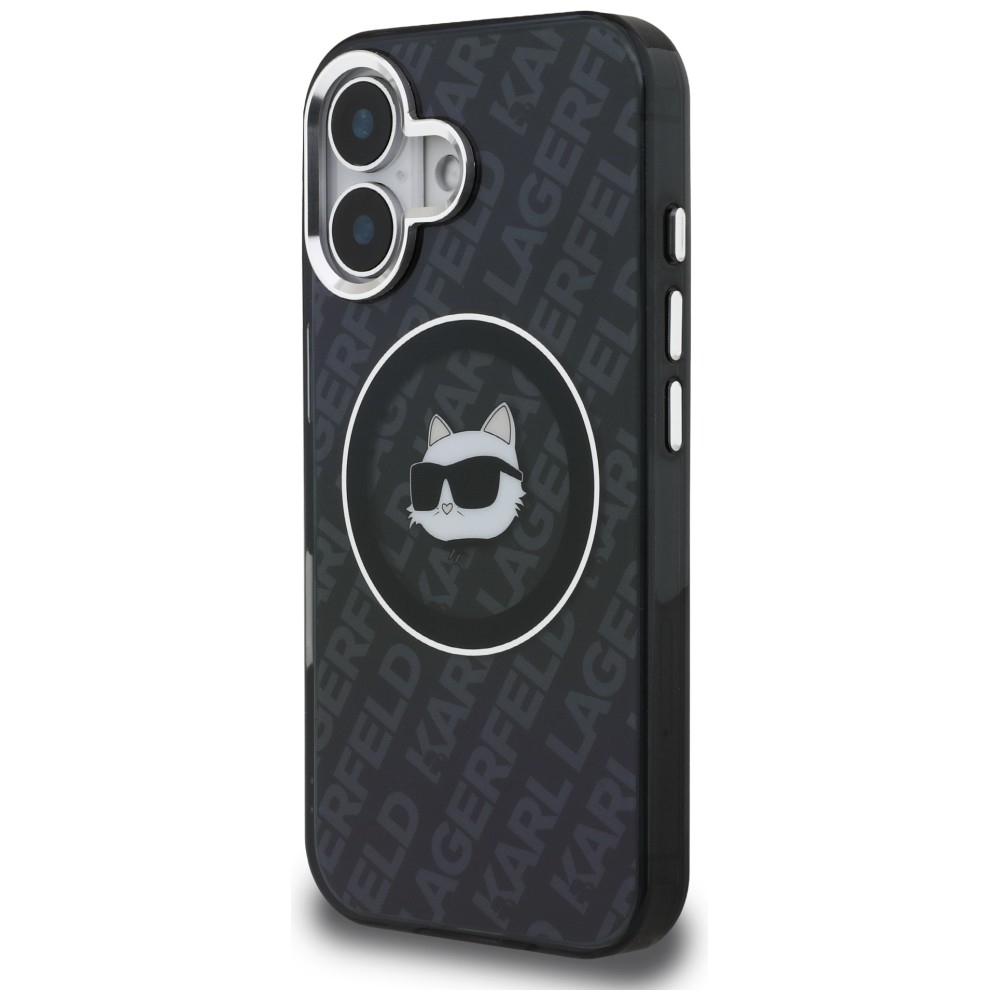 iTok webáruház - Karl Lagerfeld Karl Lagerfeld IML Choupette Head Logo MagSafe tok iPhone 16-hoz (fekete) 2 Karl Lagerfeld IML Choupette Head Logo MagSafe Case for iPhone 16 (fekete)