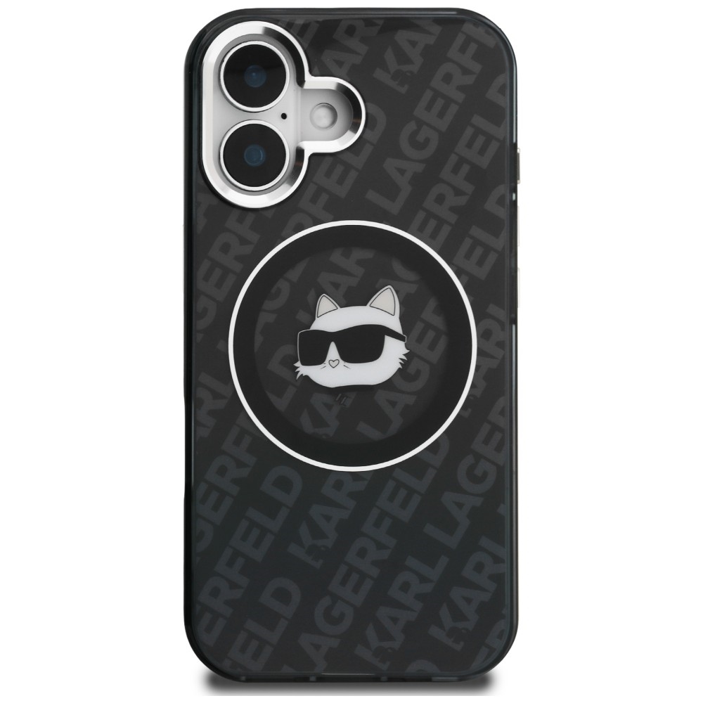 iTok webáruház - Karl Lagerfeld Karl Lagerfeld IML Choupette Head Logo MagSafe tok iPhone 16-hoz (fekete) 3 Karl Lagerfeld IML Choupette Head Logo MagSafe Case for iPhone 16 (fekete)