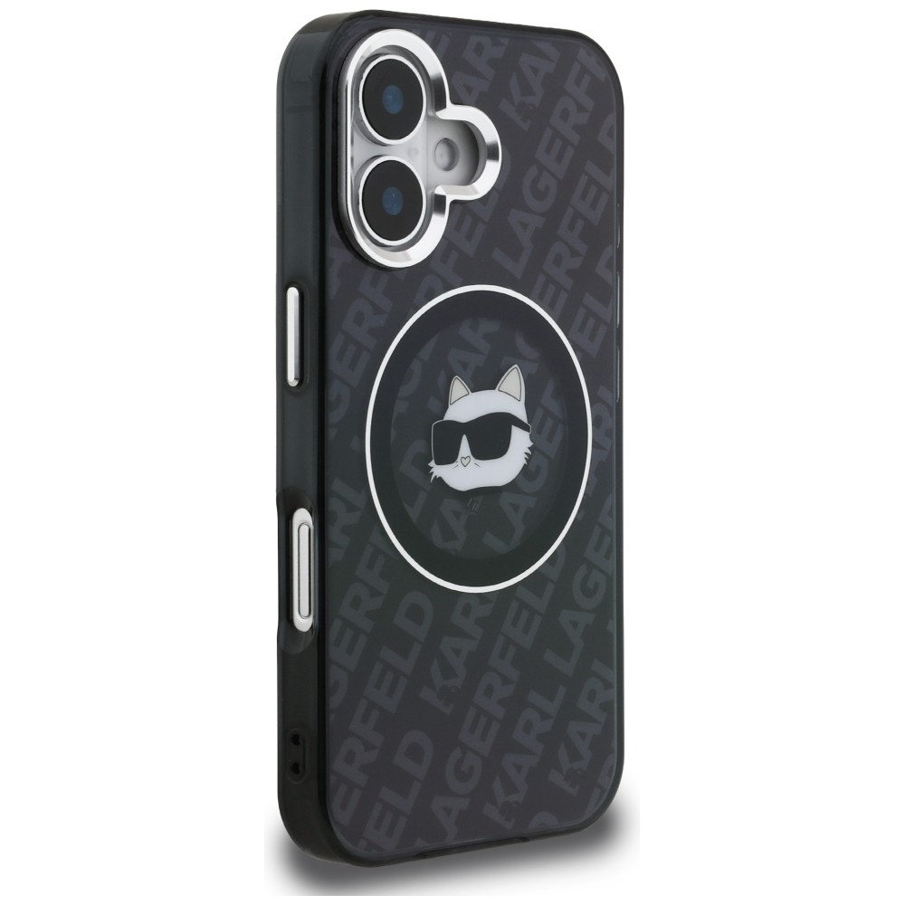 iTok webáruház - Karl Lagerfeld Karl Lagerfeld IML Choupette Head Logo MagSafe tok iPhone 16-hoz (fekete) 4 Karl Lagerfeld IML Choupette Head Logo MagSafe Case for iPhone 16 (fekete)