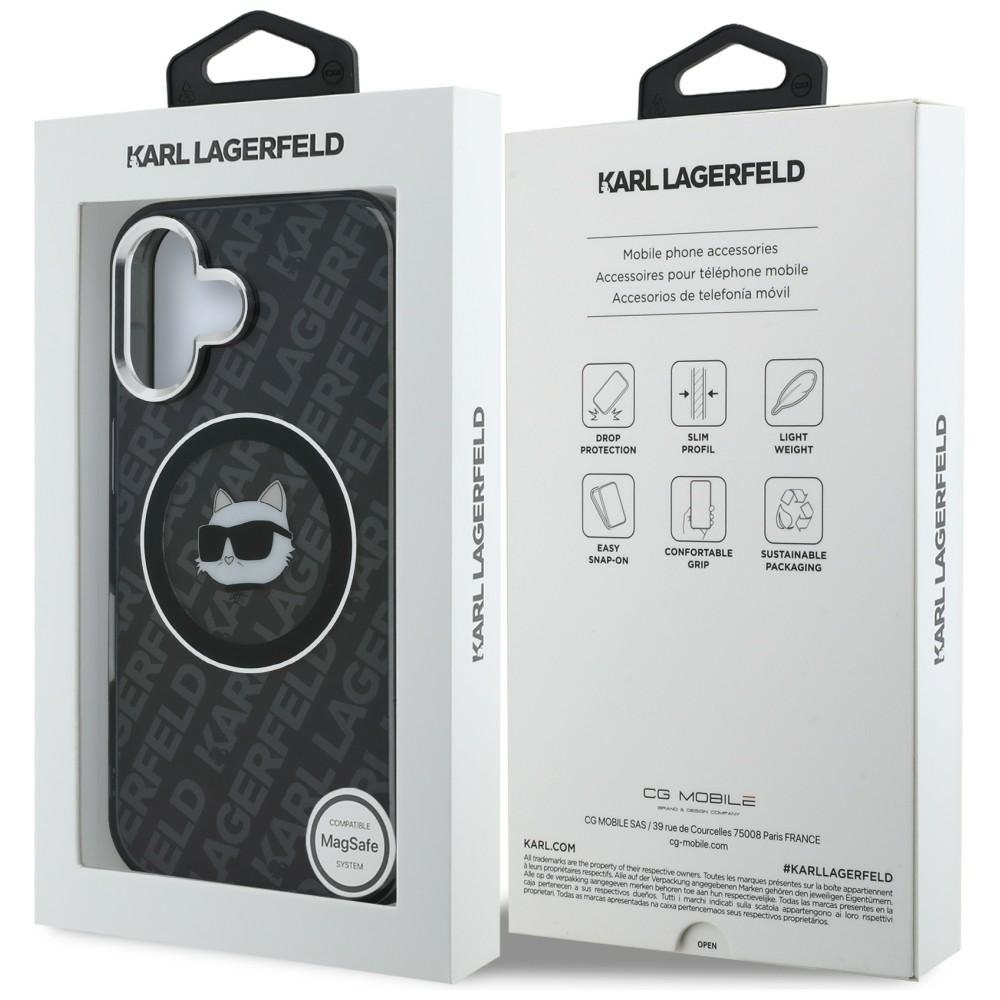 iTok webáruház - Karl Lagerfeld Karl Lagerfeld IML Choupette Head Logo MagSafe tok iPhone 16-hoz (fekete) 8 Karl Lagerfeld IML Choupette Head Logo MagSafe Case for iPhone 16 (fekete)