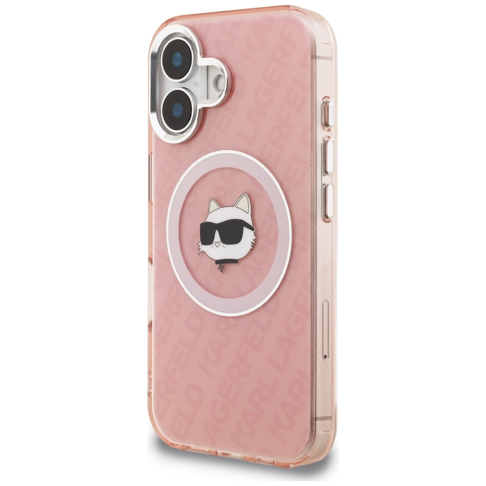 iTok webáruház - Karl Lagerfeld Karl Lagerfeld IML Choupette Head Logo MagSafe tok iPhone 16 készülékhez (rózsaszín) 2 Karl Lagerfeld IML Choupette Head Logo MagSafe iPhone 16 Case (rózsaszín)