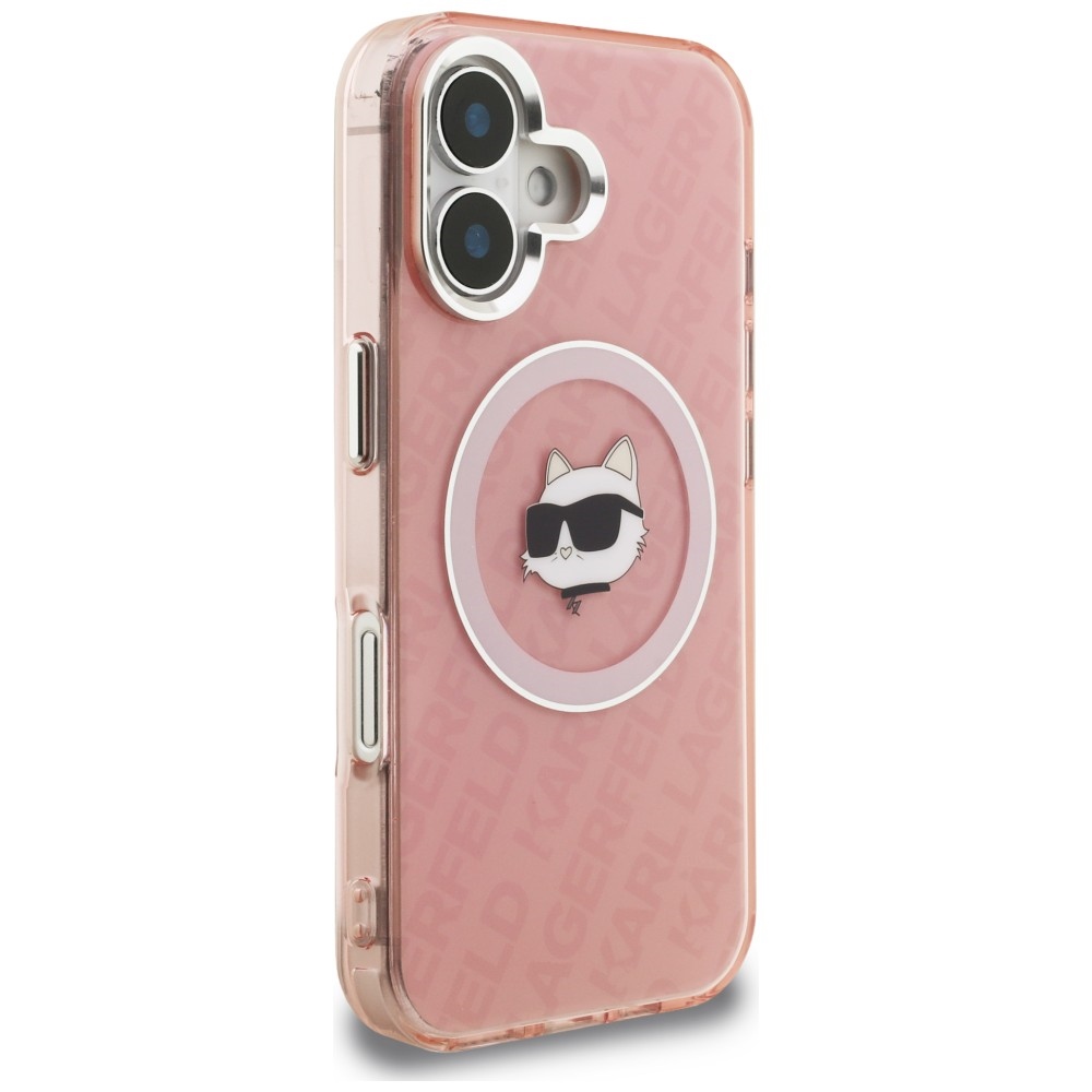 iTok webáruház - Karl Lagerfeld Karl Lagerfeld IML Choupette Head Logo MagSafe tok iPhone 16 készülékhez (rózsaszín) 4 Karl Lagerfeld IML Choupette Head Logo MagSafe iPhone 16 Case (rózsaszín)