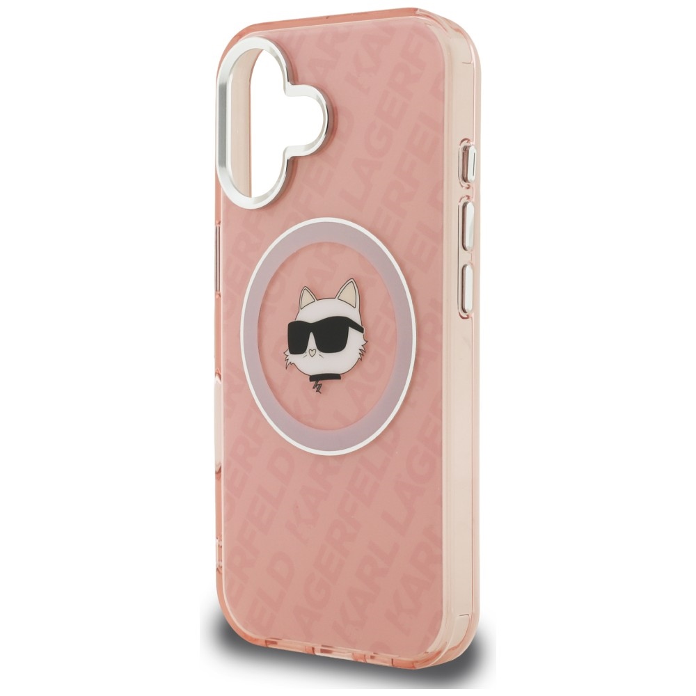 iTok webáruház - Karl Lagerfeld Karl Lagerfeld IML Choupette Head Logo MagSafe tok iPhone 16 készülékhez (rózsaszín) 6 Karl Lagerfeld IML Choupette Head Logo MagSafe iPhone 16 Case (rózsaszín)