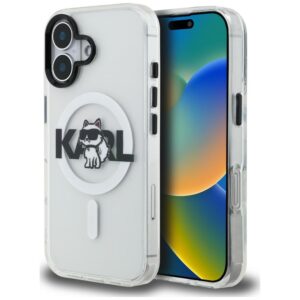Karl Lagerfeld IML Choupette Sketch Logo MagSafe iPhone 16 tok (átlátszó)