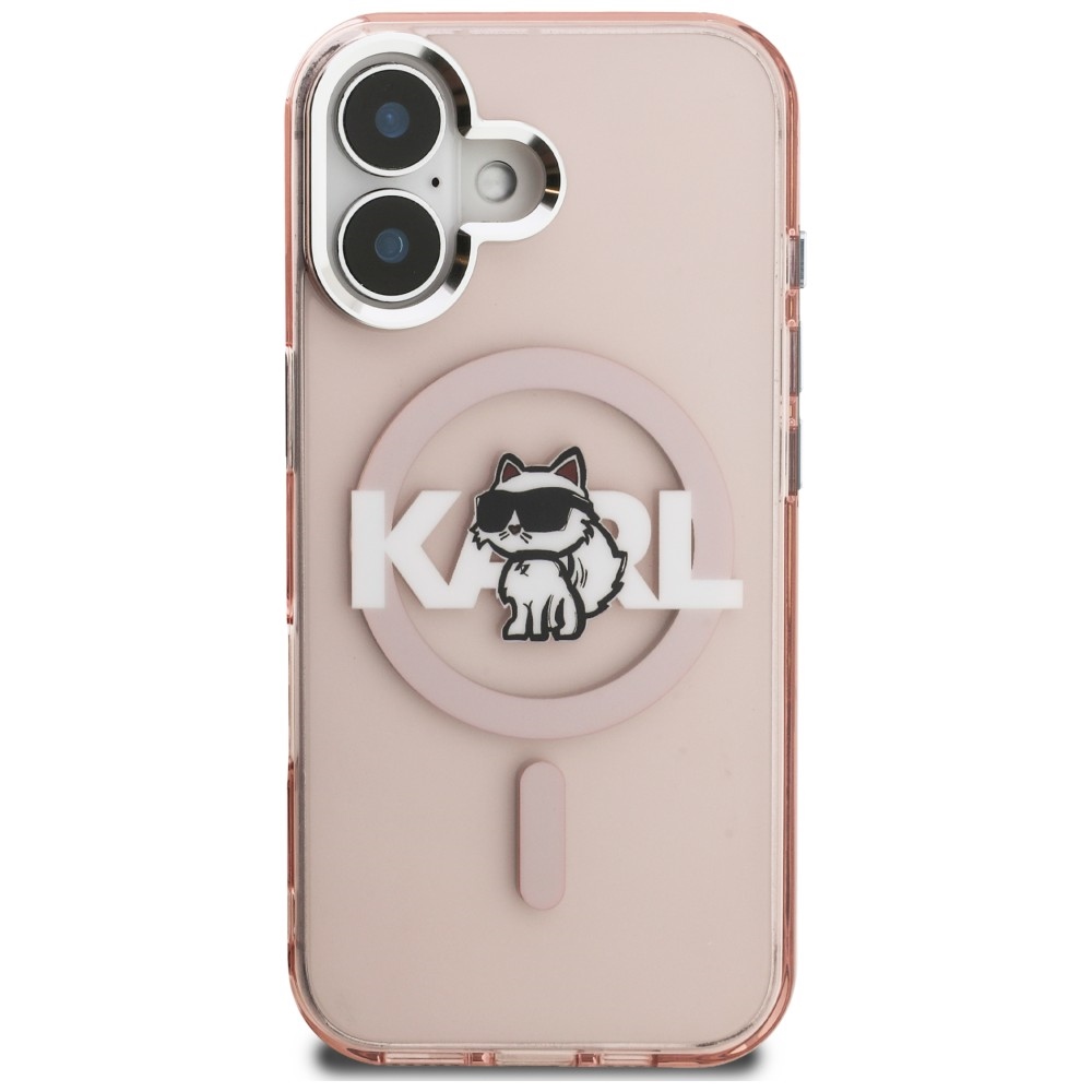 iTok webáruház - Karl Lagerfeld Karl Lagerfeld IML Choupette Sketch Logo MagSafe tok iPhone 16-hoz (rózsaszín) 3 Karl Lagerfeld IML Choupette Sketch Logo MagSafe iPhone 16 Case (rózsaszín)