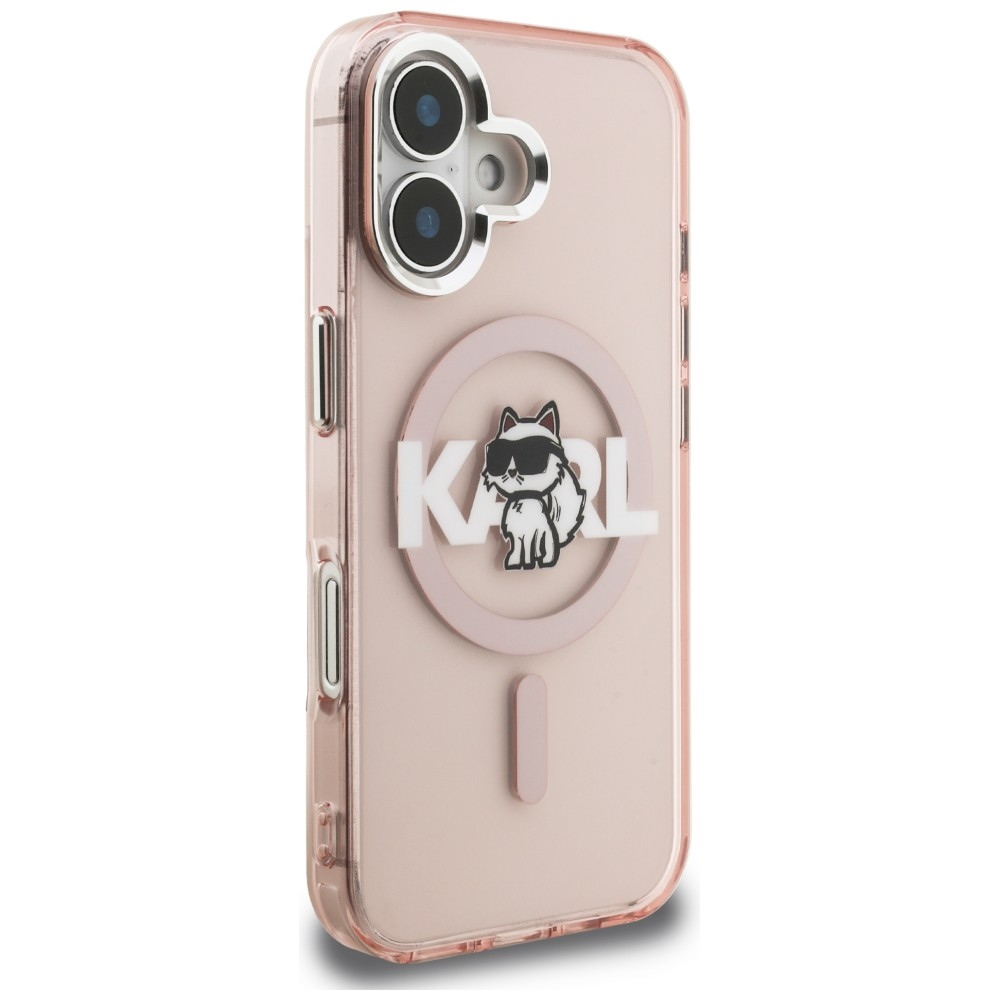 iTok webáruház - Karl Lagerfeld Karl Lagerfeld IML Choupette Sketch Logo MagSafe tok iPhone 16-hoz (rózsaszín) 4 Karl Lagerfeld IML Choupette Sketch Logo MagSafe iPhone 16 Case (rózsaszín)