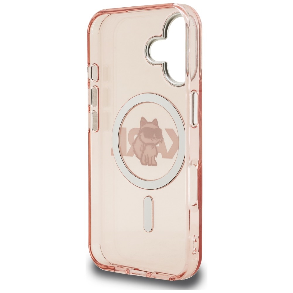 iTok webáruház - Karl Lagerfeld Karl Lagerfeld IML Choupette Sketch Logo MagSafe tok iPhone 16-hoz (rózsaszín) 7 Karl Lagerfeld IML Choupette Sketch Logo MagSafe iPhone 16 Case (rózsaszín)