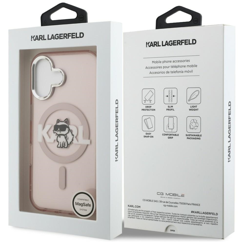 iTok webáruház - Karl Lagerfeld Karl Lagerfeld IML Choupette Sketch Logo MagSafe tok iPhone 16-hoz (rózsaszín) 8 Karl Lagerfeld IML Choupette Sketch Logo MagSafe iPhone 16 Case (rózsaszín)