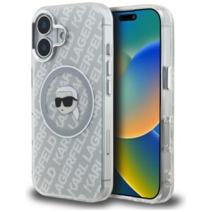 Karl Lagerfeld IML Karl Head Logo MagSafe tok iPhone 16-hoz (szürke)