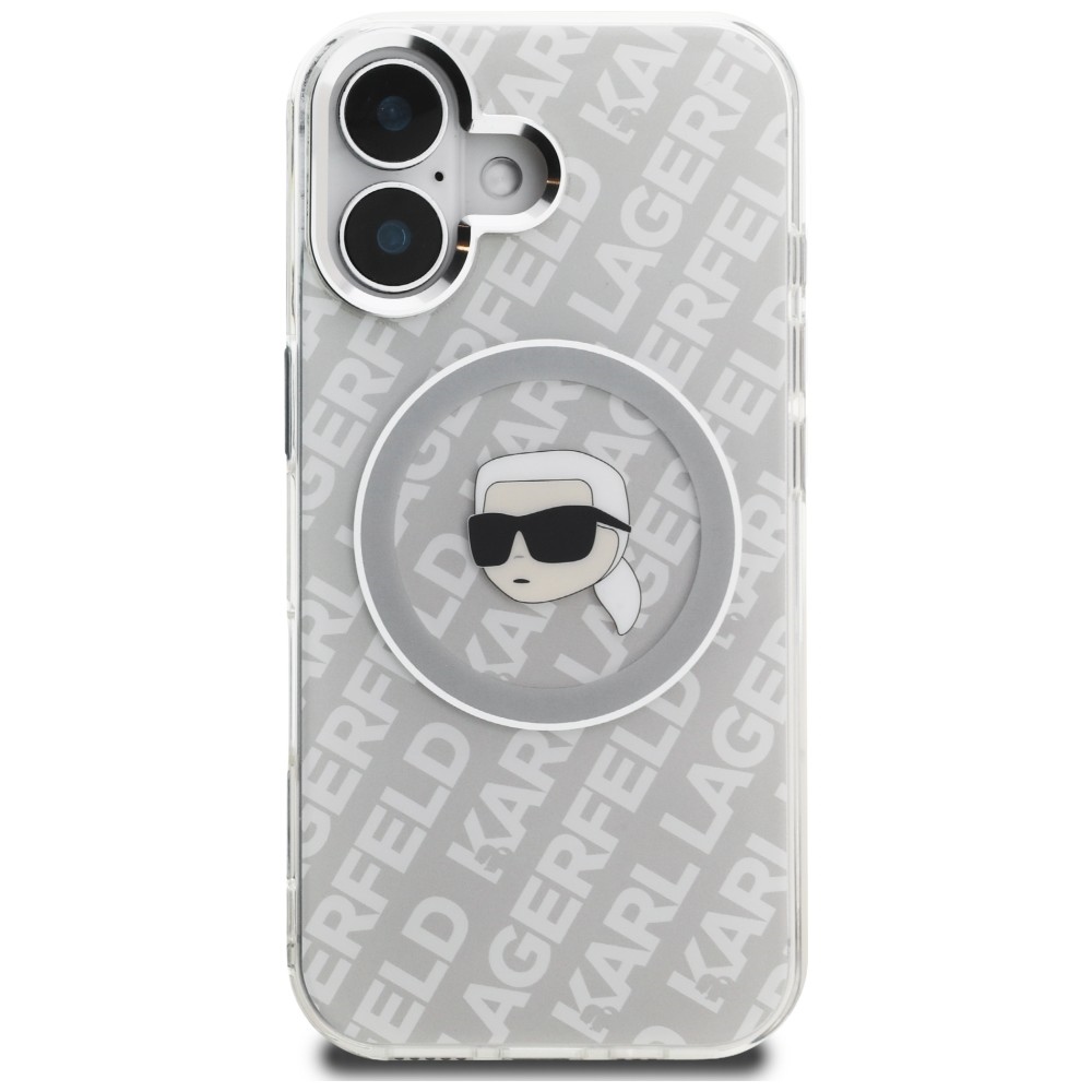 iTok webáruház - Karl Lagerfeld Karl Lagerfeld IML Karl Head Logo MagSafe tok iPhone 16-hoz (szürke) 3 Karl Lagerfeld IML Karl Head Logo MagSafe Case for iPhone 16 (szürke)