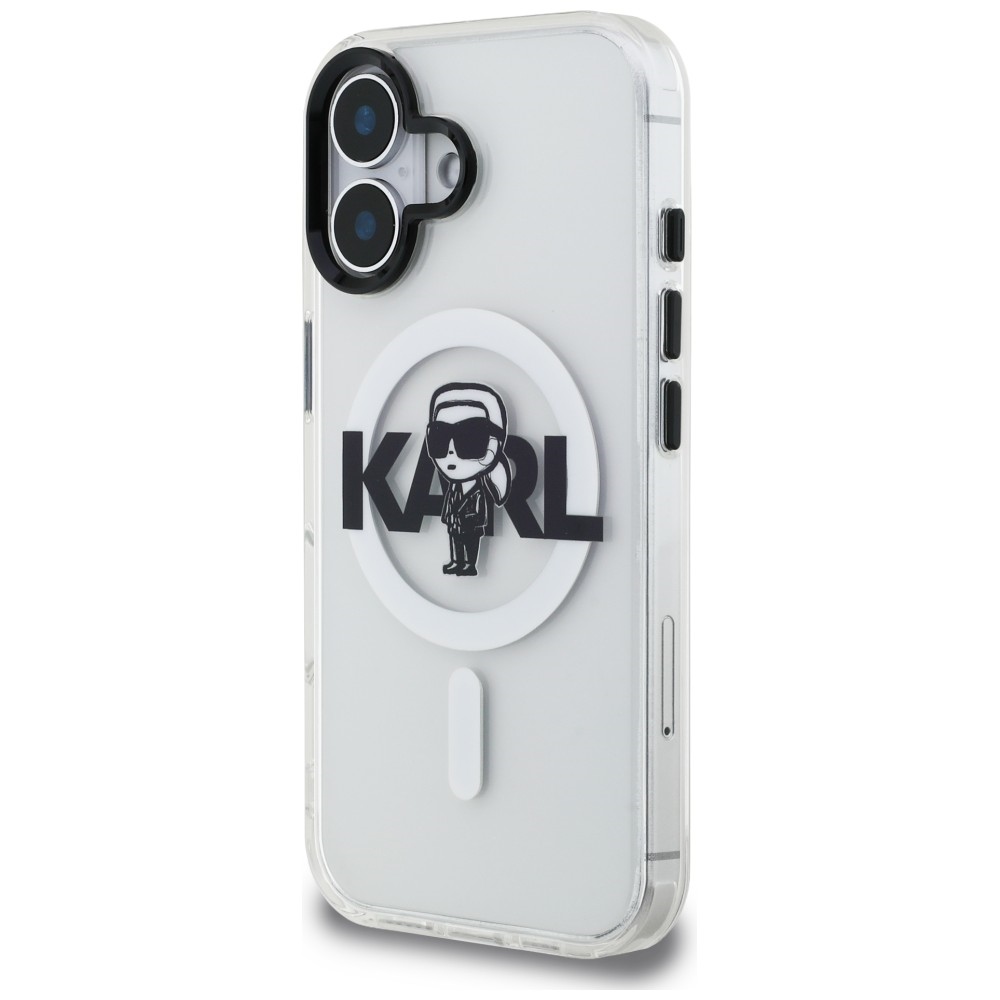 iTok webáruház - Karl Lagerfeld Karl Lagerfeld IML Karl Sketch Logo MagSafe tok iPhone 16-hoz (átlátszó) 2 Karl Lagerfeld IML Karl Sketch Logo MagSafe Case for iPhone 16 (átlátszó)
