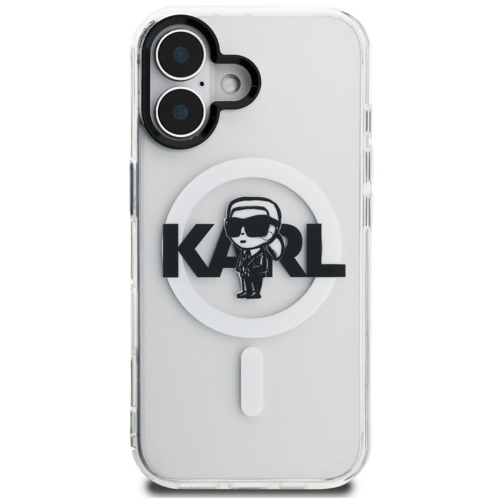 iTok webáruház - Karl Lagerfeld Karl Lagerfeld IML Karl Sketch Logo MagSafe tok iPhone 16-hoz (átlátszó) 3 Karl Lagerfeld IML Karl Sketch Logo MagSafe Case for iPhone 16 (átlátszó)
