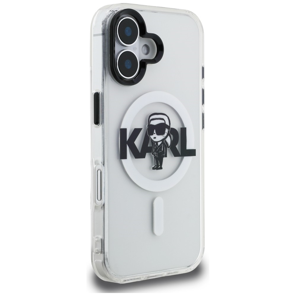 iTok webáruház - Karl Lagerfeld Karl Lagerfeld IML Karl Sketch Logo MagSafe tok iPhone 16-hoz (átlátszó) 4 Karl Lagerfeld IML Karl Sketch Logo MagSafe Case for iPhone 16 (átlátszó)