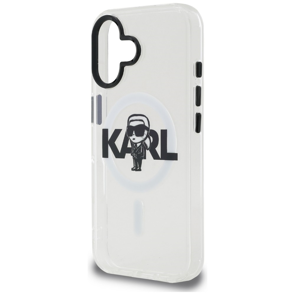 iTok webáruház - Karl Lagerfeld Karl Lagerfeld IML Karl Sketch Logo MagSafe tok iPhone 16-hoz (átlátszó) 6 Karl Lagerfeld IML Karl Sketch Logo MagSafe Case for iPhone 16 (átlátszó)