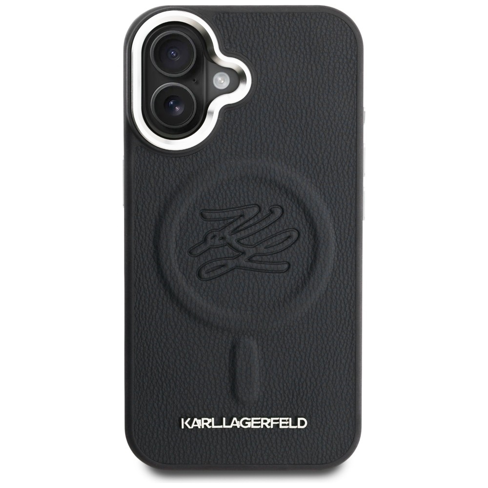 iTok webáruház - Karl Lagerfeld Karl Lagerfeld Initial & Metal Logo MagSafe tok iPhone 16-hoz (fekete) 3 Karl Lagerfeld Initial & Metal Logo MagSafe Case for iPhone 16 (fekete)