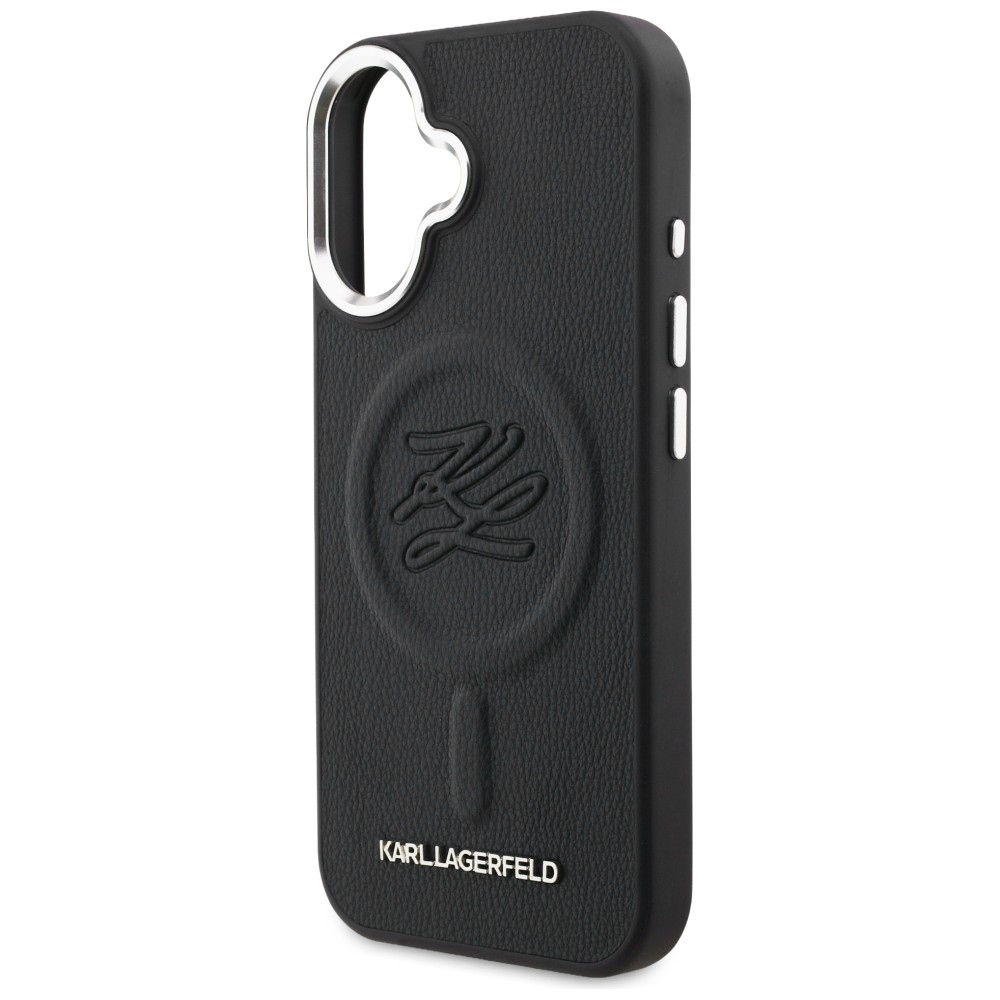 iTok webáruház - Karl Lagerfeld Karl Lagerfeld Initial & Metal Logo MagSafe tok iPhone 16-hoz (fekete) 6 Karl Lagerfeld Initial & Metal Logo MagSafe Case for iPhone 16 (fekete)