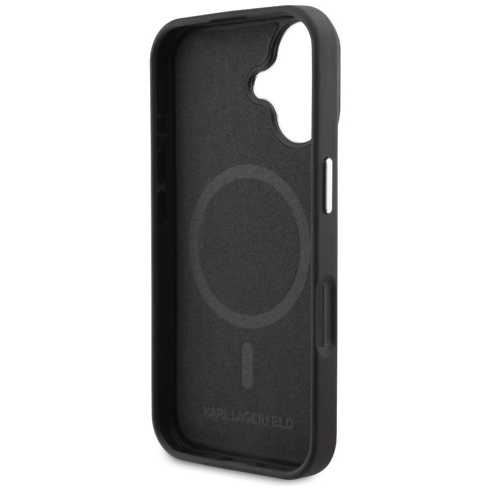 iTok webáruház - Karl Lagerfeld Karl Lagerfeld Initial & Metal Logo MagSafe tok iPhone 16-hoz (fekete) 7 Karl Lagerfeld Initial & Metal Logo MagSafe Case for iPhone 16 (fekete)