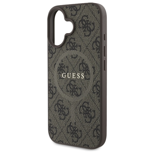 iTok webáruház - Guess Guess 4G Ring Classic Logo MagSafe iPhone 16 tok (barna) 6 Guess 4G Ring Classic Logo MagSafe iPhone 16 Case (barna)