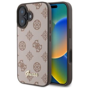Guess Peony Script MagSafe iPhone 16 tok – barna (barna)