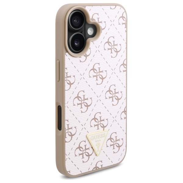 iTok webáruház - Guess Guess New 4G Triangle tok iPhone 16-hoz (fehér) 2 Guess New 4G Triangle iPhone 16 Case (fehér)