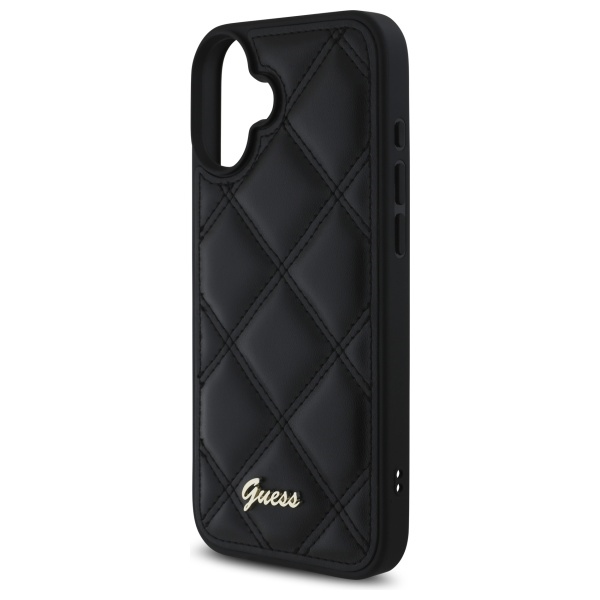 iTok webáruház - Guess Guess New 4G Triangle tok iPhone 16 készülékhez (fekete) 6 Guess New 4G Triangle case for iPhone 16 (fekete)