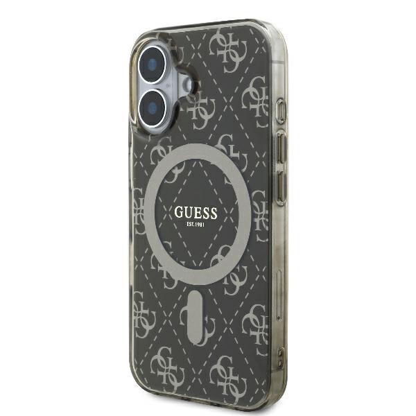 iTok webáruház - Guess Guess IML 4G Background MagSafe tok iPhone 16 készülékhez (barna) 2 Guess IML 4G Background MagSafe iPhone 16 Case (barna)
