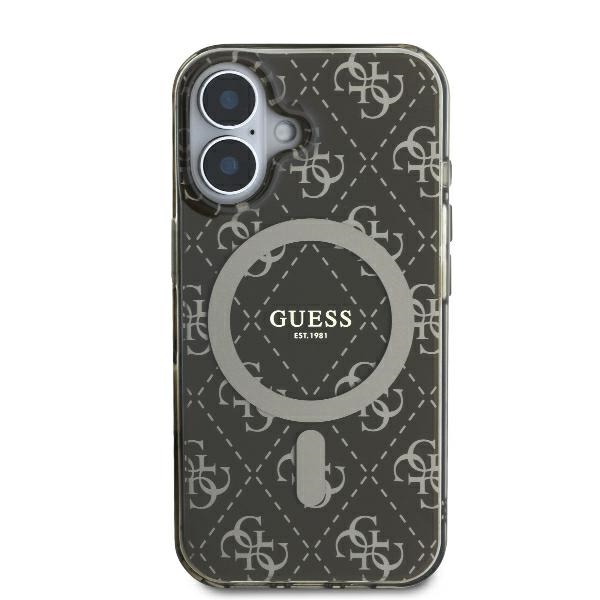 iTok webáruház - Guess Guess IML 4G Background MagSafe tok iPhone 16 készülékhez (barna) 3 Guess IML 4G Background MagSafe iPhone 16 Case (barna)
