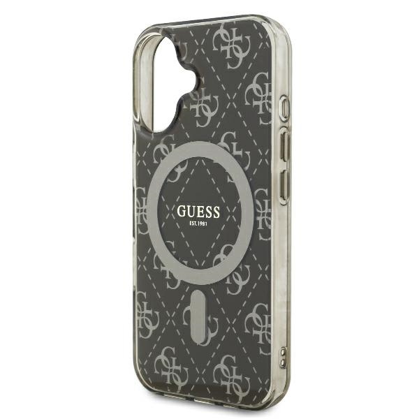 iTok webáruház - Guess Guess IML 4G Background MagSafe tok iPhone 16 készülékhez (barna) 6 Guess IML 4G Background MagSafe iPhone 16 Case (barna)
