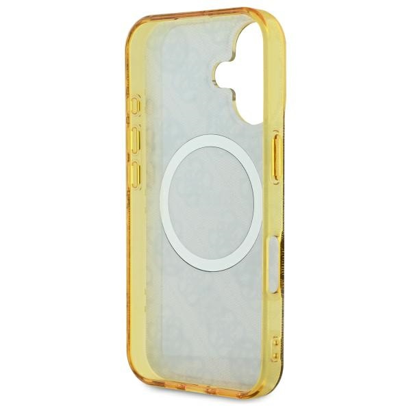 iTok webáruház - Guess Guess IML Peony On 4G Background MagSafe iPhone 16 tok (barna) 7 Guess IML Peony On 4G Background MagSafe iPhone 16 Case (barna)