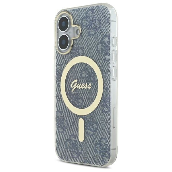 iTok webáruház - Guess Guess IML 4G MagSafe tok iPhone 16 készülékhez (kék) 2 Guess IML 4G MagSafe iPhone 16 Case (kék)
